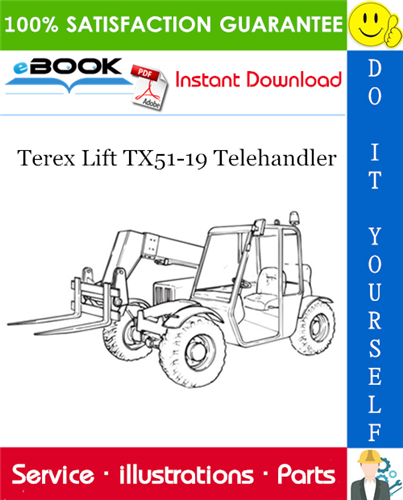Thumbnail ☆☆ Best ☆☆ Terex Lift TX51-19 Telehandler Parts Manual