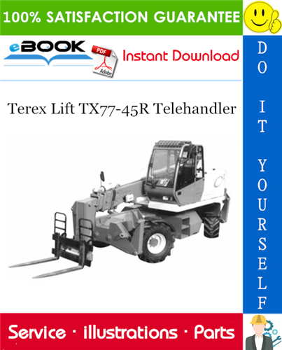 Thumbnail ☆☆ Best ☆☆ Terex Lift TX77-45R Telehandler Parts Manual