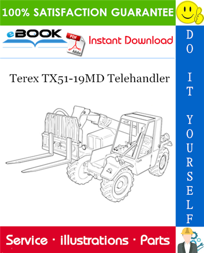 Thumbnail ☆☆ Best ☆☆ Terex TX51-19MD Telehandler Parts Manual (From serial No. 657769)