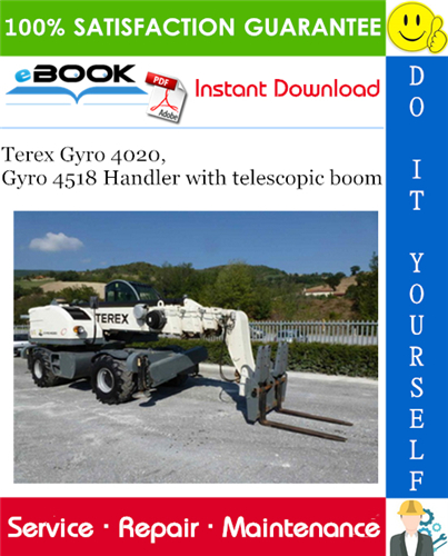 Thumbnail ☆☆ Best ☆☆ Terex Gyro 4020, Gyro 4518 Handler with telescopic boom Service Repair Manual