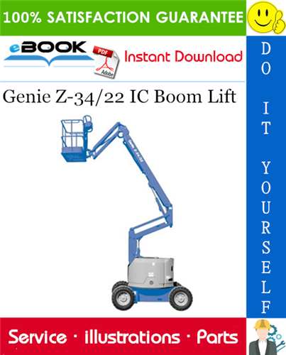 Thumbnail ☆☆ Best ☆☆ Genie Z-34/22 IC Boom Lift Parts Manual (Serial Number Range: to SN 780)