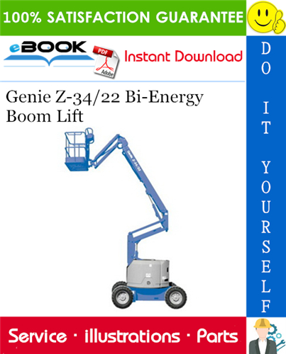 Thumbnail ☆☆ Best ☆☆ Genie Z-34/22 Bi-Energy Boom Lift Parts Manual (Serial Number Range: from SN 001 to 1734)