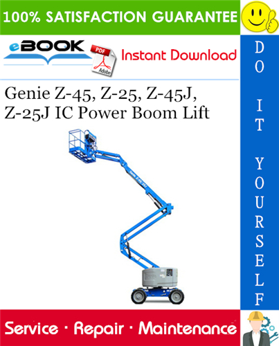 Thumbnail ☆☆ Best ☆☆ Genie Z-45, Z-25, Z-45J, Z-25J IC Power Boom Lift Service Repair Manual #2