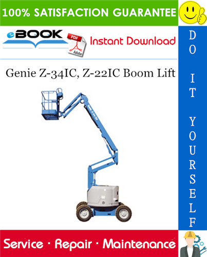 Thumbnail ☆☆ Best ☆☆ Genie Z-34IC, Z-22IC Boom Lift Service Repair Manual (Serial Number Range: from Z3406-4800)