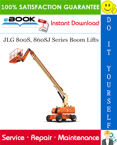Thumbnail ☆☆ Best ☆☆ JLG 800S, 860SJ Series Boom Lifts Service Repair Manual (P/N - 3121139)
