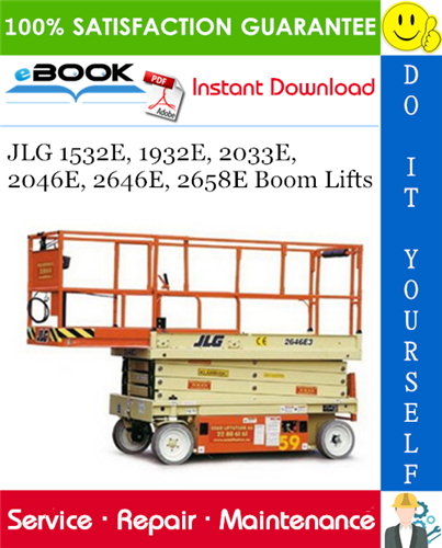 Thumbnail ☆☆ Best ☆☆ JLG 1532E, 1932E, 2033E, 2046E, 2646E, 2658E Boom Lifts Service Repair Manual (P/N - 3120846)