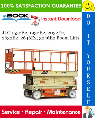 Thumbnail ☆☆ Best ☆☆ JLG 1532E2, 1932E2, 2032E2, 2632E2, 2646E2, 3246E2 Boom Lifts Service Repair Manual (P/N - 3120855)