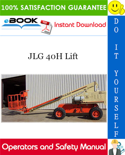 Thumbnail ☆☆ Best ☆☆ JLG 40H Lift Operators and Safety Manual