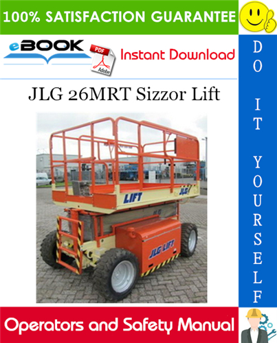 Thumbnail ☆☆ Best ☆☆ JLG 26MRT Sizzor Lift Operators and Safety Manual (P/N - 3120790)