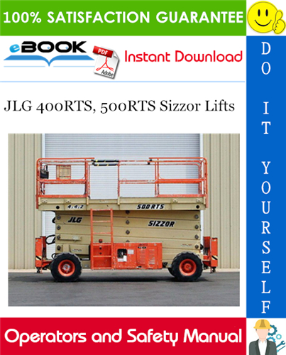 Thumbnail ☆☆ Best ☆☆ JLG 400RTS, 500RTS Sizzor Lifts Operators and Safety Manual (P/N - 3120828)