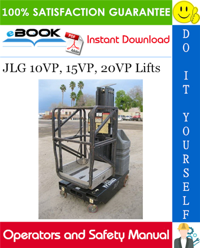 Thumbnail ☆☆ Best ☆☆ JLG 10VP, 15VP, 20VP Lifts Operators and Safety Manual (P/N - 3120848)