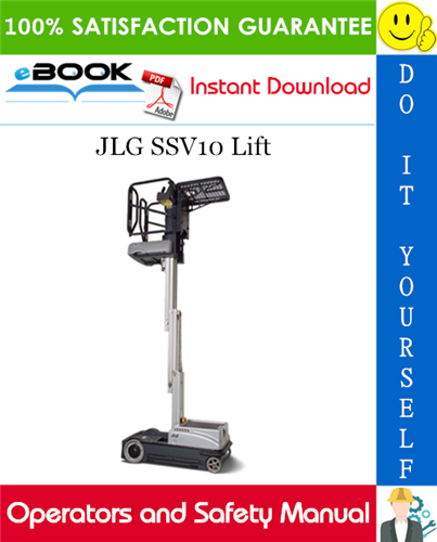 Thumbnail ☆☆ Best ☆☆ JLG SSV10 Lift Operators and Safety Manual (P/N - 3121186)