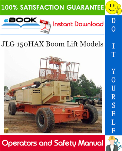 Thumbnail ☆☆ Best ☆☆ JLG 150HAX Boom Lift Models Operators and Safety Manual (P/N - 3121213)