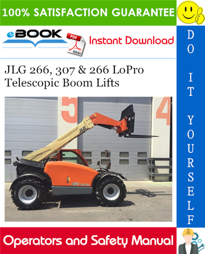 Thumbnail ☆☆ Best ☆☆ JLG 266, 307 & 266 LoPro Telescopic Boom Lifts Operation & Safety Manual (P/N - 3126023)