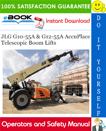 Thumbnail ☆☆ Best ☆☆ JLG G10-55A & G12-55A AccuPlace Telescopic Boom Lifts Operation & Safety Manual (P/N - 3128447)