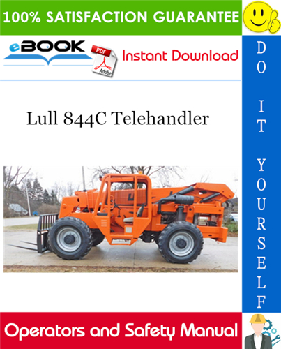 Thumbnail ☆☆ Best ☆☆ Lull 844C Telehandler Operators and Safety Manual (P/N - 10709798)