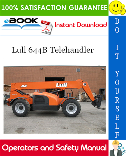 Thumbnail ☆☆ Best ☆☆ Lull 644B Telehandler Operators and Safety Manual (P/N - 10709799)