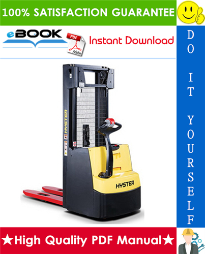 Thumbnail ☆☆ Best ☆☆ Hyster S1.2S, S1.5S (C442) Pedestrian Stackers Service Repair Manual