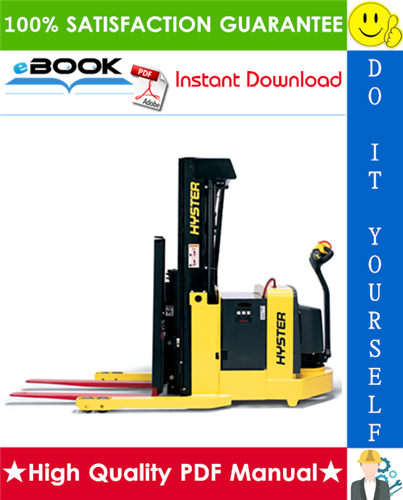 Thumbnail ☆☆ Best ☆☆ Hyster W20ZR, W30ZR, W40Z (C455) Walkie Reach Stackers Service Repair Manual