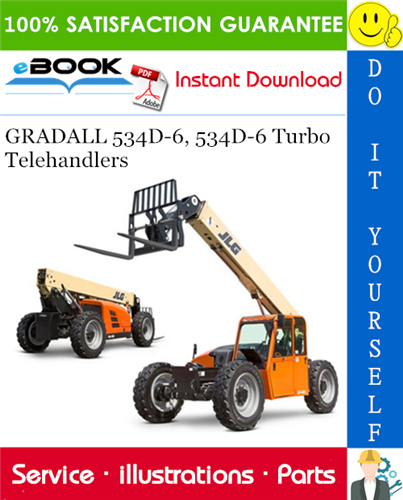 Thumbnail ☆☆ Best ☆☆ GRADALL 534D-6, 534D-6 Turbo Telehandlers Illustrated Parts Manual (P/N - 9133-4006)