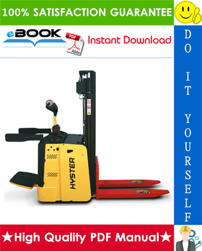 Thumbnail ☆☆ Best ☆☆ Hyster S1.4, S1.6, S1.4 I.L., S1.6 I.L.  (C456) Walkie Stacker Service Repair Manual