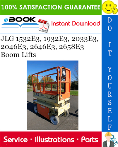 Thumbnail ☆☆ Best ☆☆ JLG 1532E3, 1932E3, 2033E3, 2046E3, 2646E3, 2658E3 Boom Lifts Illustrated Parts Manual (P/N - 3121846)
