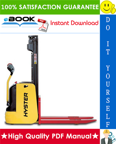 Thumbnail ☆☆ Best ☆☆ Hyster S1.0, S1.2, S1.4, S1.6 (D456) Pedestrian Stackers Service Repair Manual