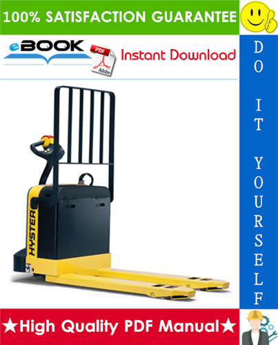 Thumbnail ☆☆ Best ☆☆ Hyster W60XT, W80XT (E135) Electric Pallet Truck Service Repair Manual