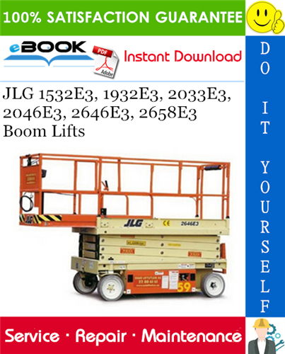 Thumbnail ☆☆ Best ☆☆ JLG 1532E3, 1932E3, 2033E3, 2046E3, 2646E3, 2658E3 Boom Lifts Service Repair Manual (P/N - 3120878) Thumbnail ☆☆ Best ☆☆ JLG 1532E3, 1932E3, 2033E3, 2046E3, 2646E3, 2658E3 Boom Lifts Service Repair Manual (P/N - 3120878)