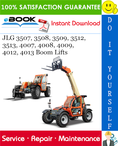 Thumbnail ☆☆ Best ☆☆ JLG 3507, 3508, 3509, 3512, 3513, 4007, 4008, 4009, 4012, 4013 Boom Lifts Service Repair Manual (P/N - 3121852)