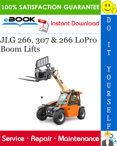 Thumbnail ☆☆ Best ☆☆ JLG 266, 307 & 266 LoPro Boom Lifts Service Repair Manual (P/N - 3126024)