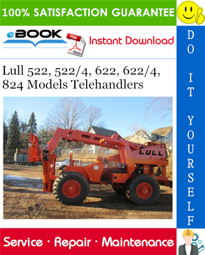 Thumbnail ☆☆ Best ☆☆ Lull 522, 522/4, 622, 622/4, 824 Models Telehandlers Service Repair Manual (P/N - 10709972)