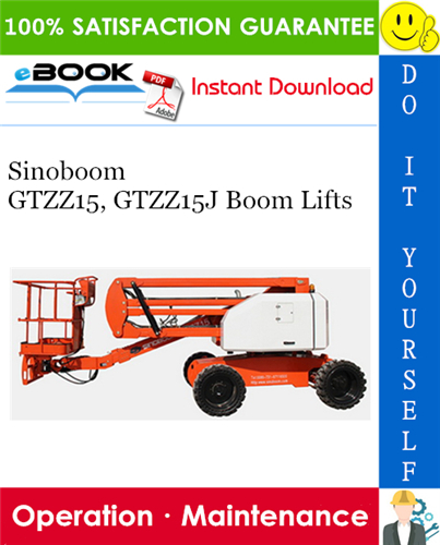 Thumbnail Sinoboom GTZZ15, GTZZ15J Boom Lifts Operation & Maintenance Manual Thumbnail Sinoboom GTZZ15, GTZZ15J Boom Lifts Operation & Maintenance Manual