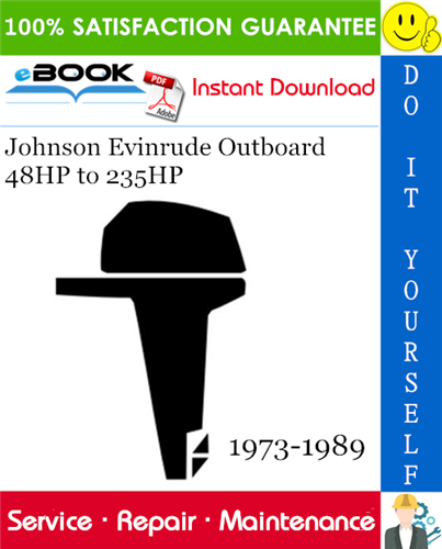 Thumbnail ☆☆ Best ☆☆ Johnson Evinrude Outboard 48HP to 235HP Service Repair Manual 1973-1989 Download