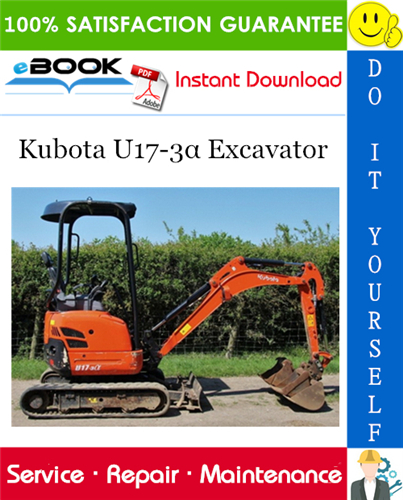 Thumbnail ☆☆ Best ☆☆ Kubota U17-3α Excavator Service Repair Manual