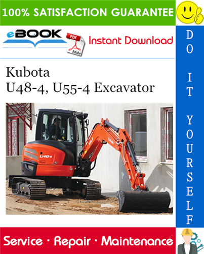 Thumbnail ☆☆ Best ☆☆ Kubota U48-4, U55-4 Excavator Service Repair Manual