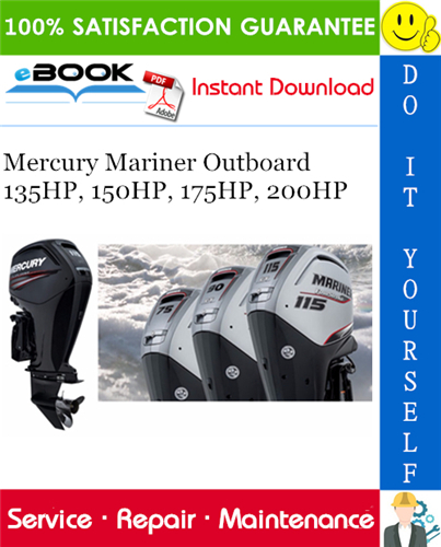Thumbnail ☆☆ Best ☆☆ Mercury Mariner Outboard 135HP, 150HP, 175HP, 200HP Service Repair Manual