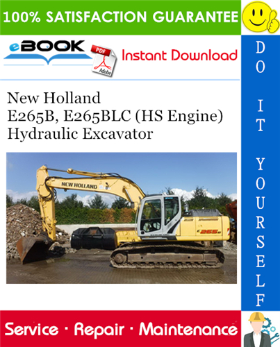 Thumbnail ☆☆ Best ☆☆ New Holland E265B, E265BLC (HS Engine) Hydraulic Excavator Service Repair Manual