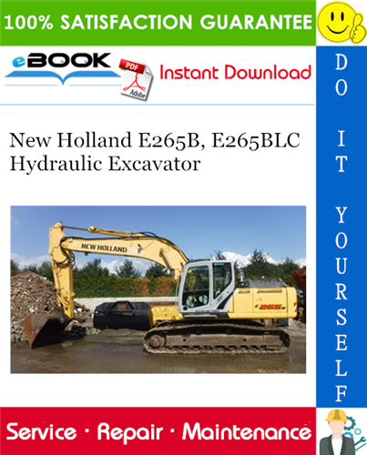 Thumbnail ☆☆ Best ☆☆ New Holland E265B, E265BLC Hydraulic Excavator Service Repair Manual