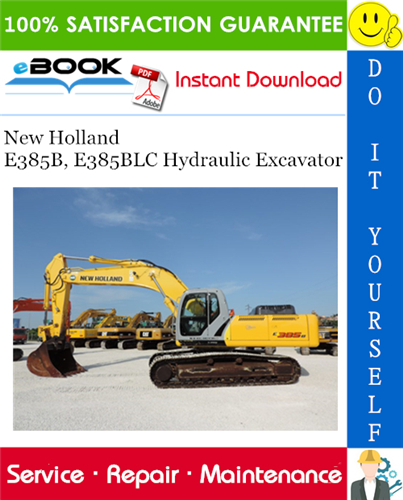 Thumbnail ☆☆ Best ☆☆ New Holland E385B, E385BLC Hydraulic Excavator Service Repair Manual
