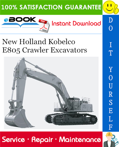 Thumbnail ☆☆ Best ☆☆ New Holland Kobelco E805 Crawler Excavators Service Repair Manual