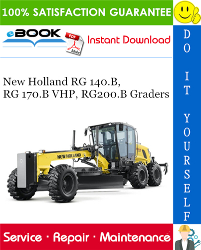 Thumbnail ☆☆ Best ☆☆ New Holland RG 140.B, RG 170.B VHP, RG200.B Graders Service Repair Manual