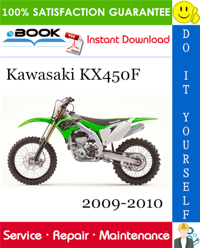 Best ☆☆ Kawasaki KX450F Motorcycle Service Repair Manual 2009-2010