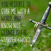 Thumbnail Viral Social Quote Posters & Icons - Silence 