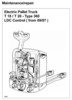 Thumbnail Linde Electric Pallet Truck Type 360:T18, T20 Service Manual