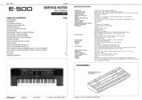 Thumbnail Roland e-500 e500 e 500 synthesizer complete service manual