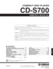 Thumbnail Yamaha cd-s700 cds700 cds 700 complete service manual