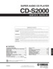 Thumbnail Yamaha cd-s2000 cds2000 complete service manual