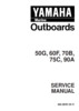 Thumbnail Yamaha outboard 50g 60f 70b 75c 90a full service manual