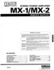 Thumbnail Yamaha mx1 mx-1 mx2 mx-2 power amplifier service manual full